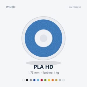 Bobine de filament PLA HD Winkle 1,75 mm, 1 kg, 12 coloris disponibles