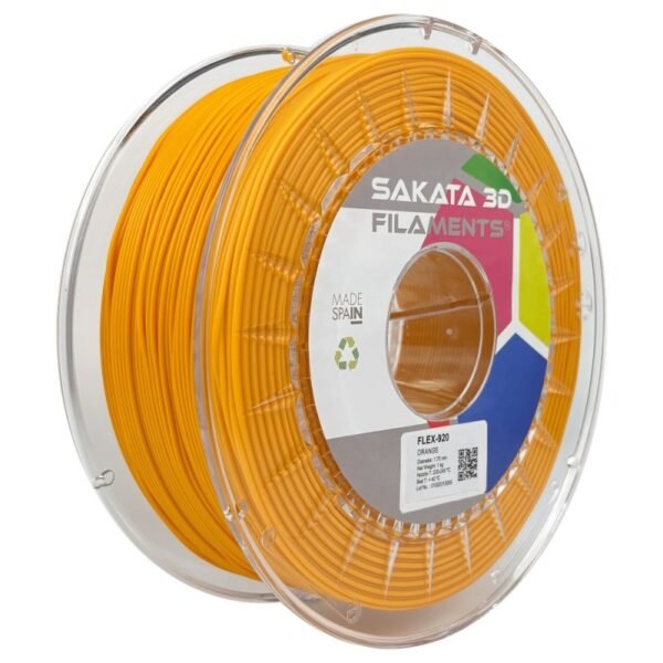 Bobine Filament flexible FleX-920 Sakata 3D NARANJA Bobine Filament flexible FleX-920 Sakata 3D NARANJA
