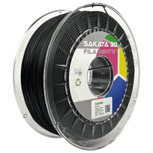 Bobine Filament flexible FleX-920 Sakata 3D NEGRO Bobine Filament flexible FleX-920 Sakata 3D NEGRO