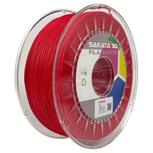 Bobine Filament flexible FleX-920 Sakata 3D ROJO Bobine Filament flexible FleX-920 Sakata 3D ROJO
