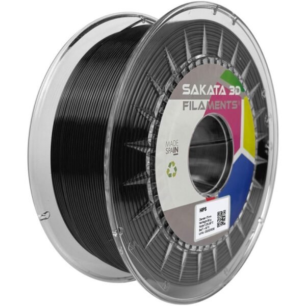 Bobine Filament HIPS Sakata 3D Negro Bobine Filament HIPS Sakata 3D Negro