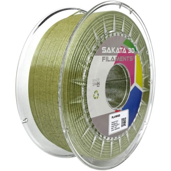 Bobine Filament PLA Bois (Madera) Sakata 3D VERDE OLIVA Bobine Filament PLA Bois (Madera) Sakata 3D VERDE OLIVA