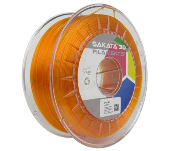 Bobine Filament PETG Sakata 3D AMBAR (TRASLÚCIDO) Bobine Filament PETG Sakata 3D AMBAR (TRASLÚCIDO)