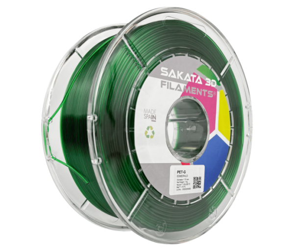 Bobine Filament PETG Sakata 3D ESMERALDA (TRASLÚCIDO) Bobine Filament PETG Sakata 3D ESMERALDA (TRASLÚCIDO)