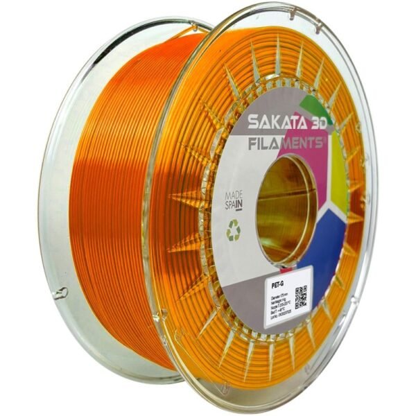 Bobine Filament PETG Sakata 3D NARANJA Bobine Filament PETG Sakata 3D NARANJA