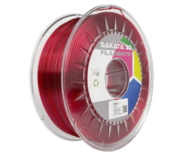 Bobine Filament PETG Sakata 3D RUBI (TRASLÚCIDO) Bobine Filament PETG Sakata 3D RUBI (TRASLÚCIDO)