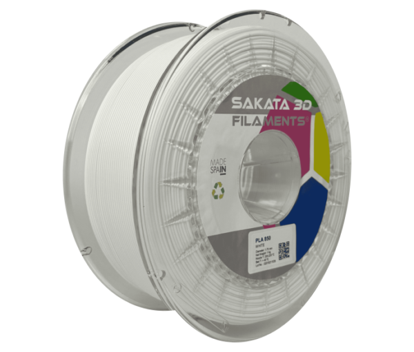 Bobine Filament PLA 850 Sakata 3D BLANCO Bobine Filament PLA 850 Sakata 3D BLANCO
