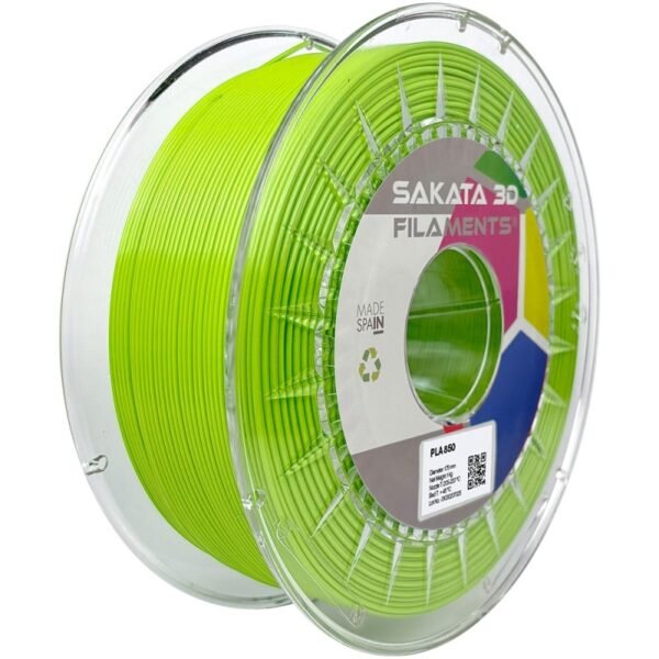 Bobine Filament PLA 850 Sakata 3D FLUOR LIGHT GREEN Bobine Filament PLA 850 Sakata 3D FLUOR LIGHT GREEN