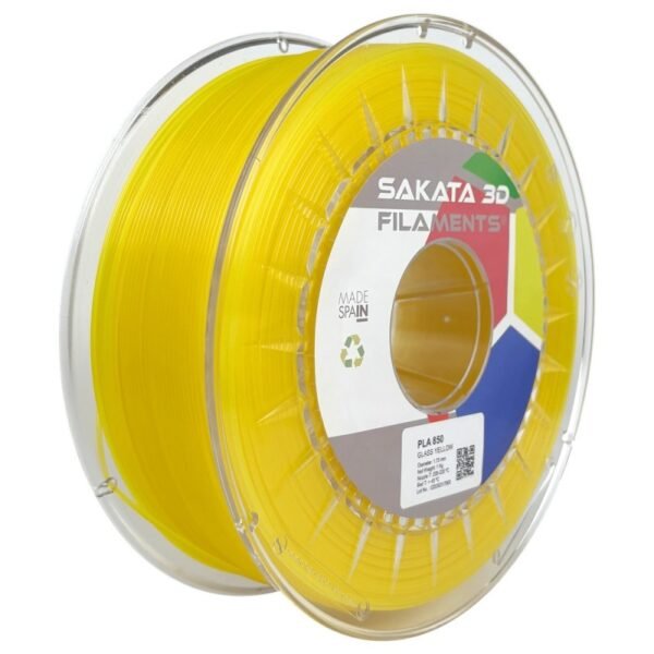 Bobine Filament PLA 850 Glass Sakata 3D AMARILLO Bobine Filament PLA 850 Glass Sakata 3D AMARILLO
