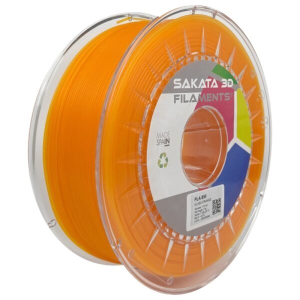 Bobine Filament PLA 850 Glass Sakata 3D NARANJA Bobine Filament PLA 850 Glass Sakata 3D NARANJA