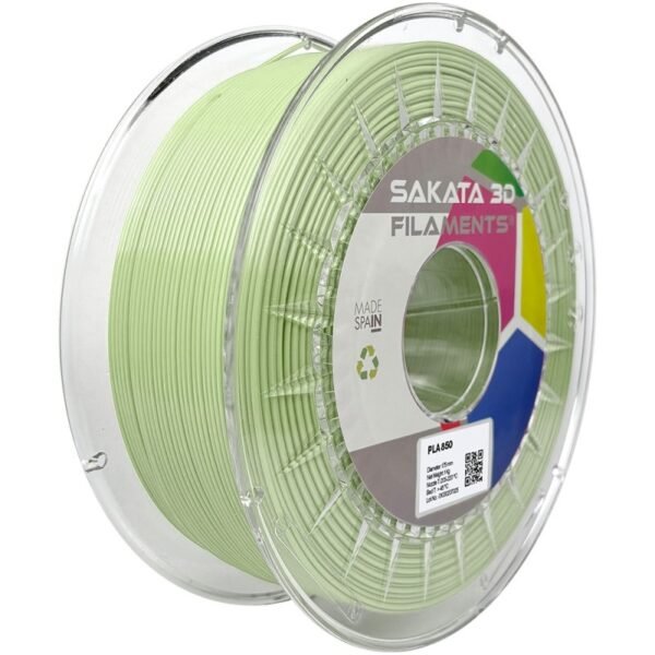 Bobine Filament PLA 850 Sakata 3D VERDE PASTEL Bobine Filament PLA 850 Sakata 3D VERDE PASTEL