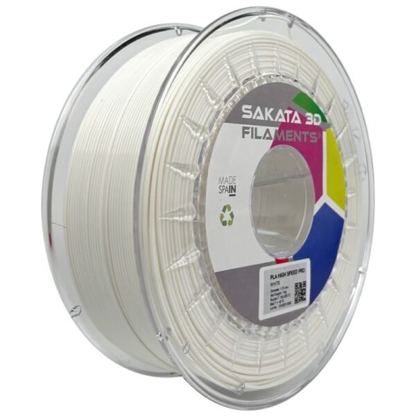 Bobine Filament PLA High Speed PRO Sakata 3D Blanco Bobine Filament PLA High Speed PRO Sakata 3D Blanco