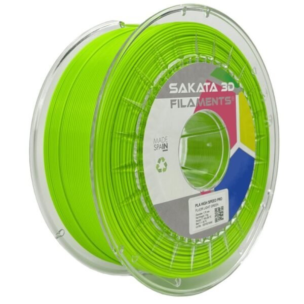 Bobine Filament PLA High Speed PRO Sakata 3D Fluor Light Green Bobine Filament PLA High Speed PRO Sakata 3D Fluor Light Green