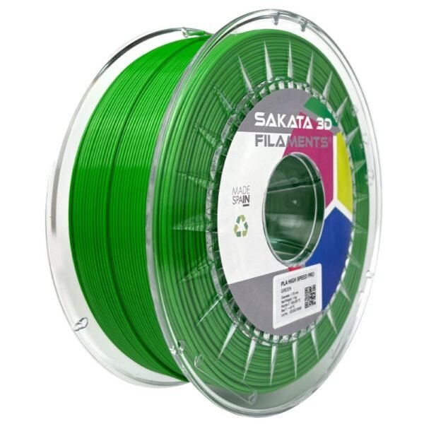 Bobine Filament PLA High Speed PRO Sakata 3D Verde Bobine Filament PLA High Speed PRO Sakata 3D Verde